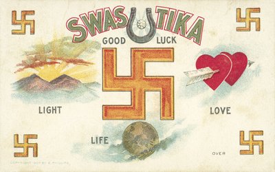 Swastika, Good Luck Emblem by American School